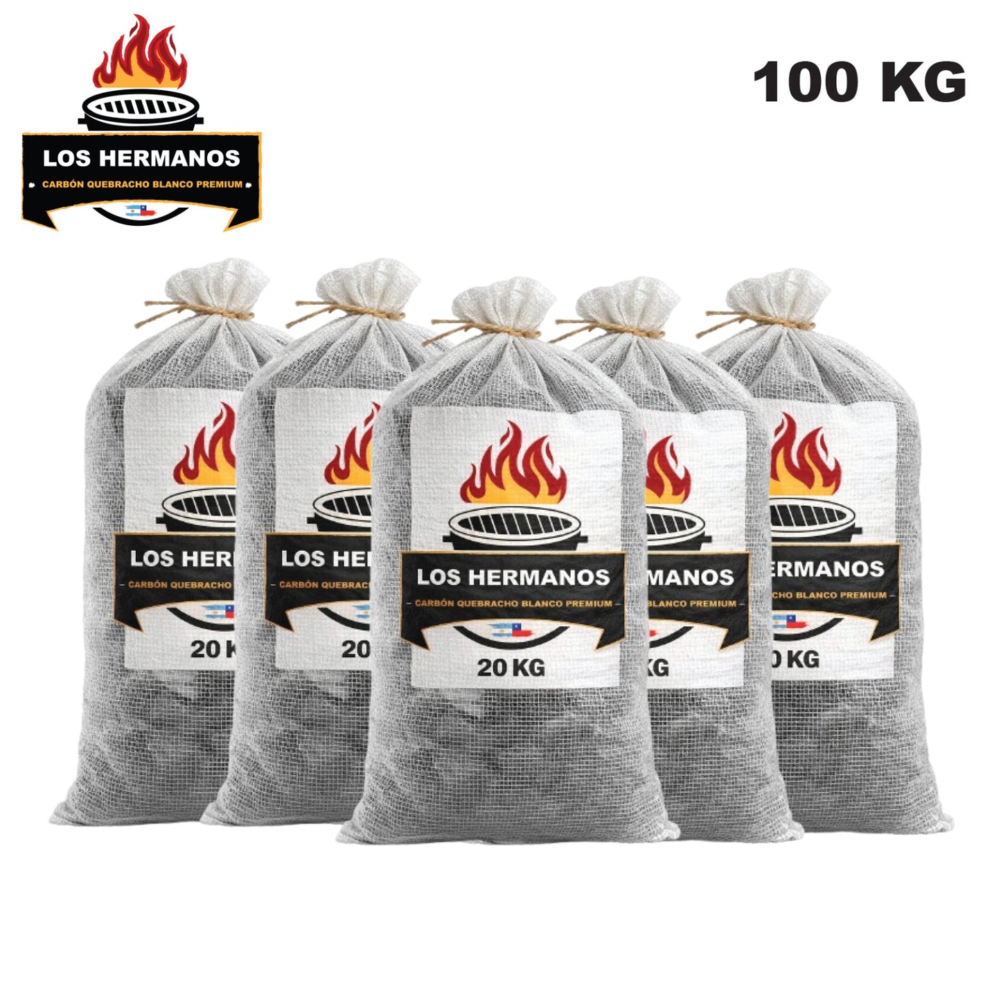 Carbón de Quebracho Blanco por Mayor 100 kg – Venta de Carbón Premium