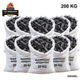 Pack 10 sacos carbón quebracho granel 200 kg
