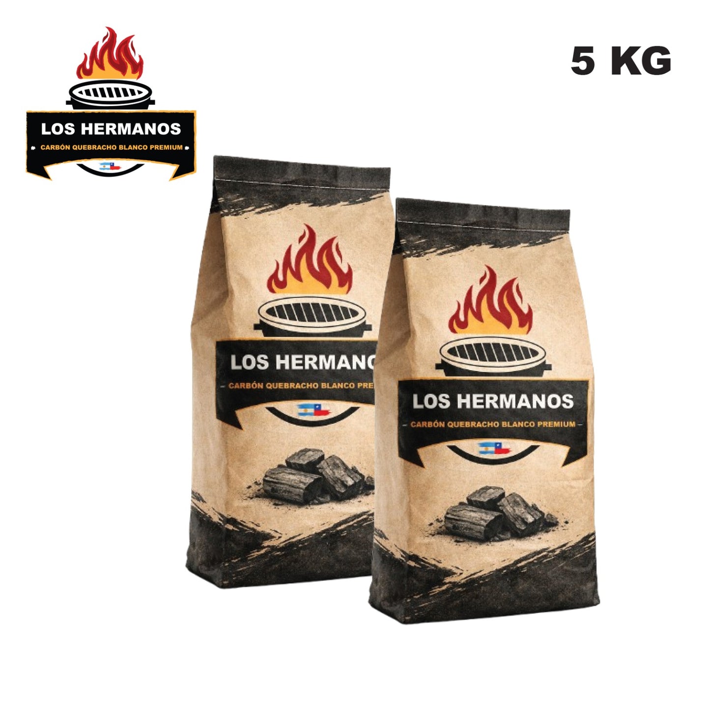 Pack 2 Bolsas de Carbón 2.5 kg – Carbón Premium Parrilla