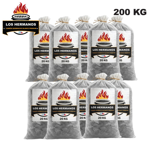 Carbón de Quebracho Blanco por Mayor 200 kg – Carbón para Restaurantes y Negocios