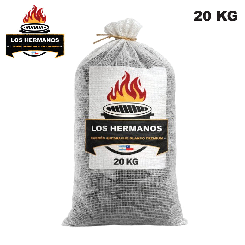 Carbón de Quebracho Blanco 20 kg – Alto Rendimiento para Parrillas