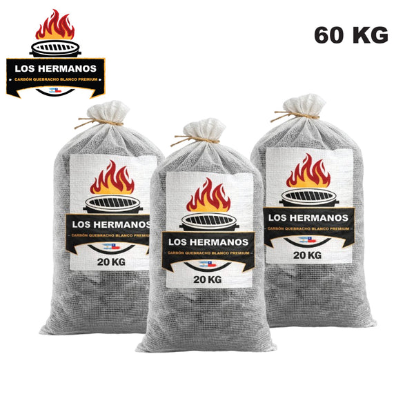 Pack 3 sacos carbón 20 kg