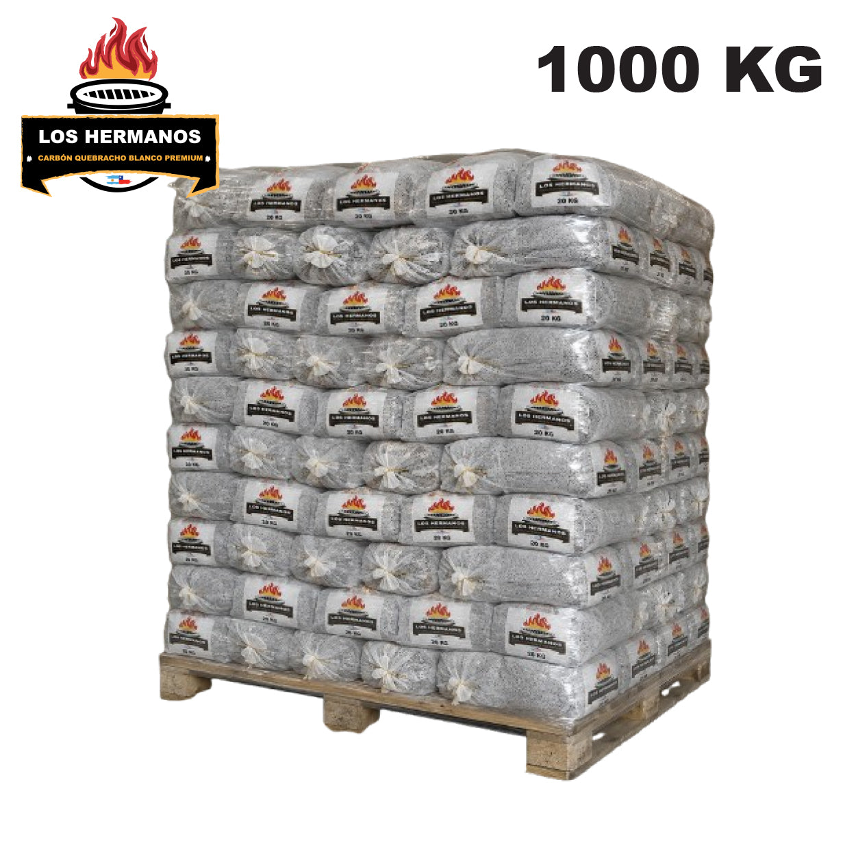 PACK 50 SACOS CARBÓN 20 KG