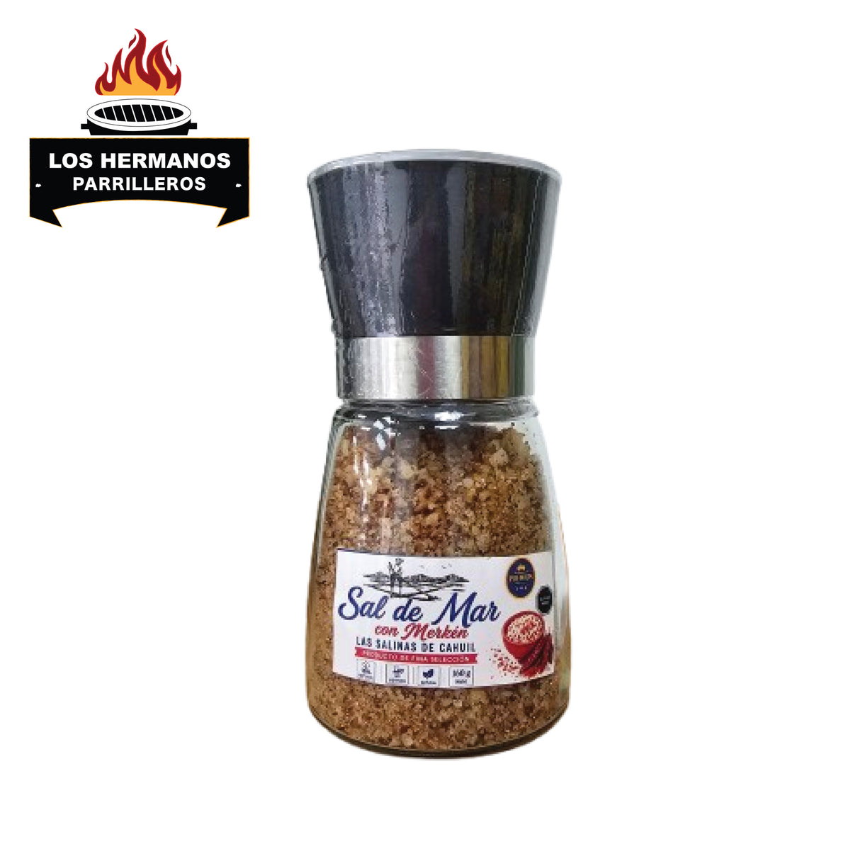Sal parrillera con merkén 160 gr